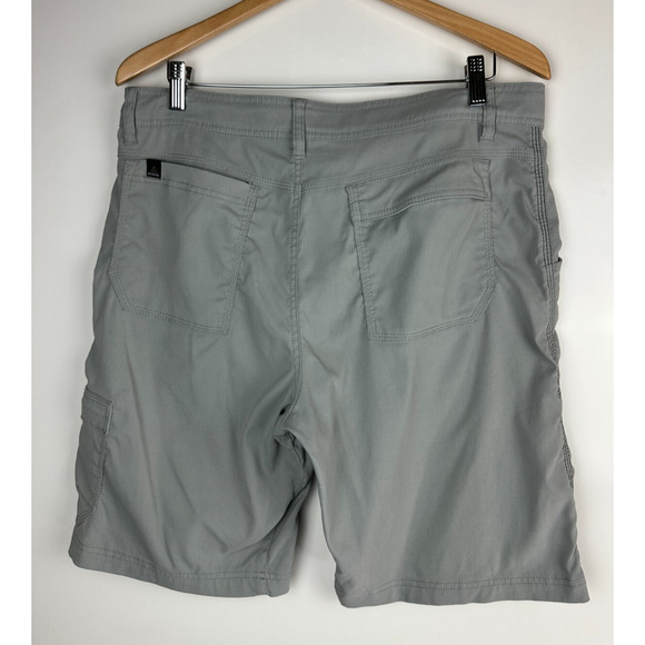 PrAna Stretch Zion Shorts Cargo Pocket Prana Gray 10" Inseam Men's Size 34 - Picture 9 of 11